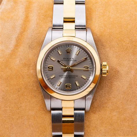 stainless steel two-tone 24mm rolex oyster perpetual watch f|rolex oyster perpetual lady watch.